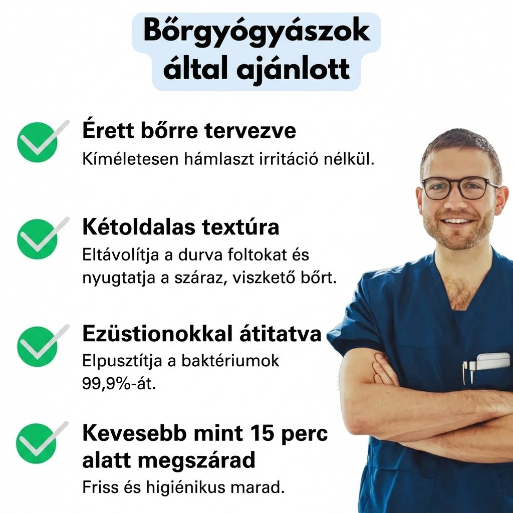 Blyvox antibakteriális hámlasztó zuhanytörlő