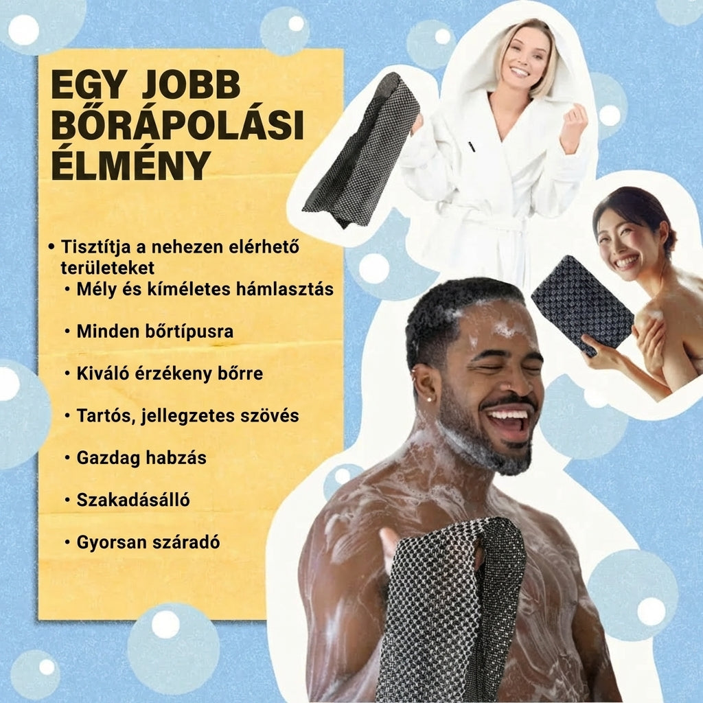 Blyvox antibakteriális hámlasztó zuhanytörlő