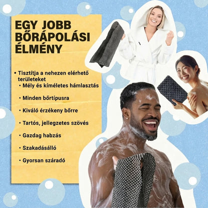 Blyvox antibakteriális hámlasztó zuhanytörlő