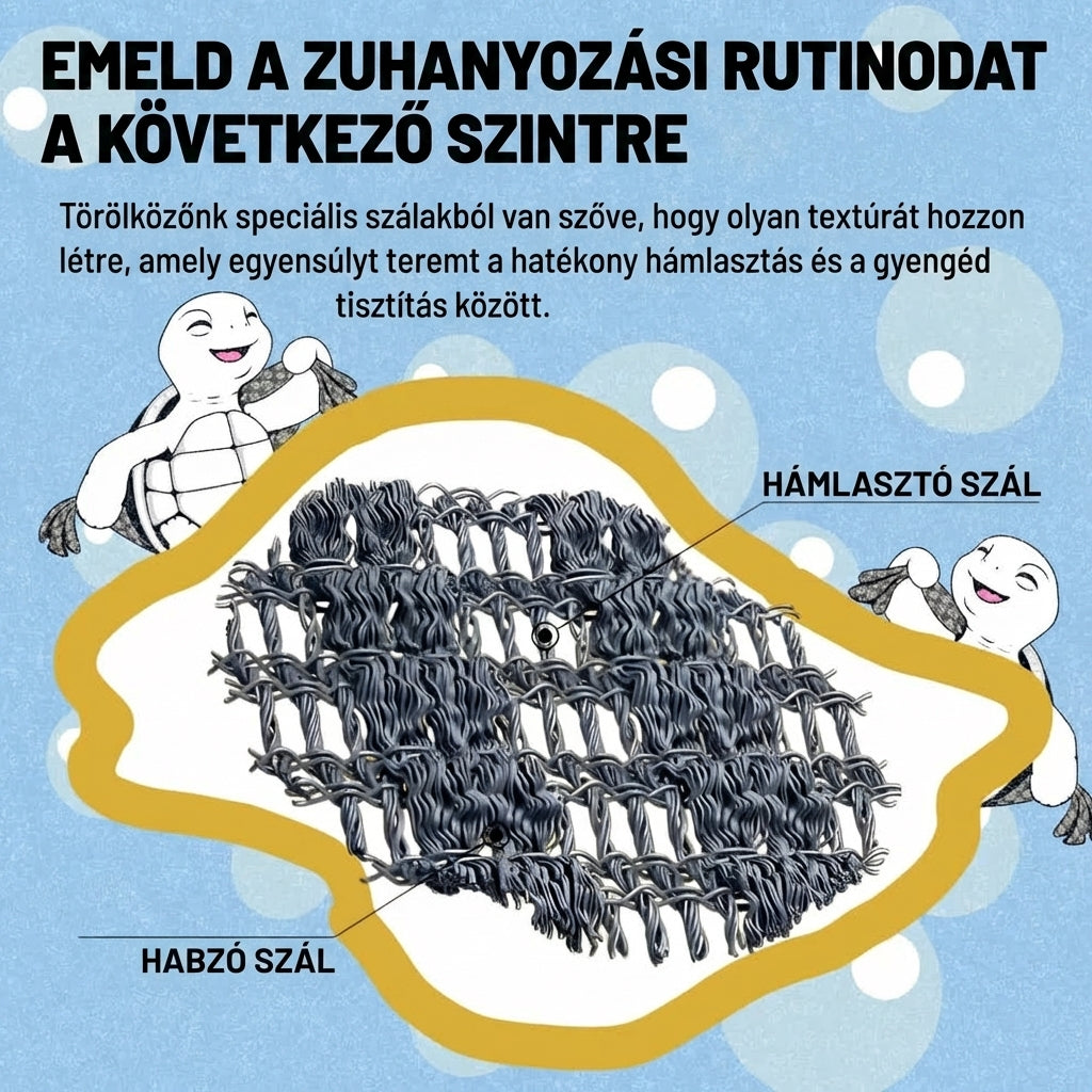 Blyvox antibakteriális hámlasztó zuhanytörlő